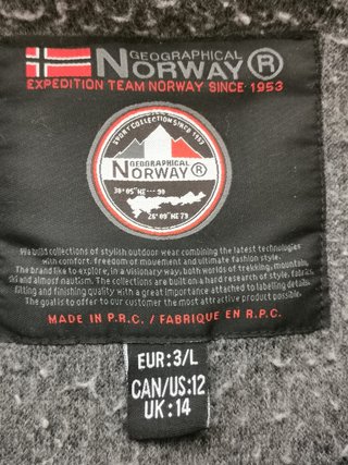 Abrigo canguro Norway de borrego