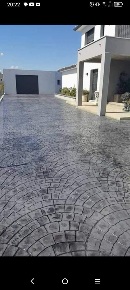 hormigón impreso y asfaltos 