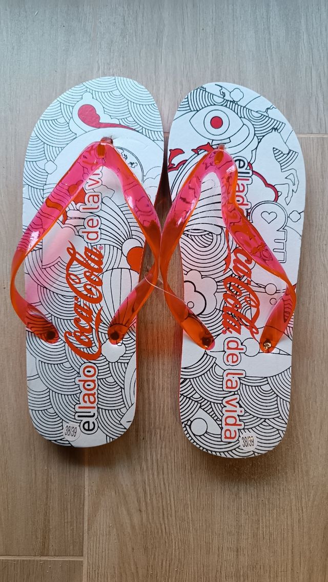 Zapatillas playa Coca cola Chanclas