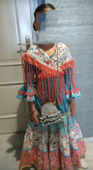 Traje flamenca 8-10 años  muy buen estado