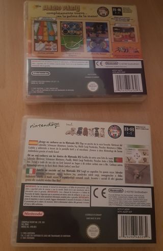 Mario Party DS y Nintendogs Labrador