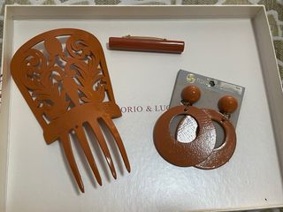 Complementos flamenca color teja