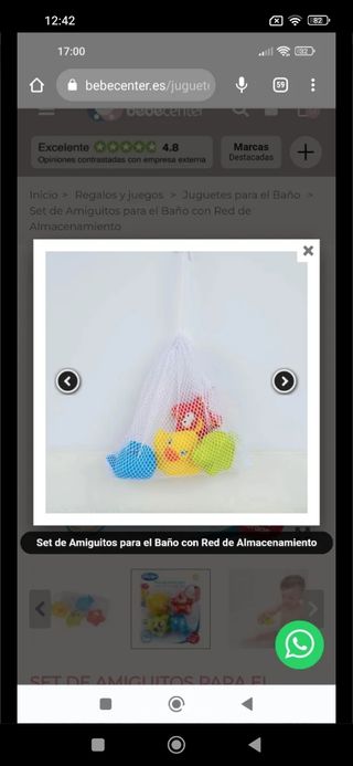 Juguete bebe baño