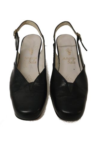 ZAPATOS abiertos mujer. Angela Sala. Piel