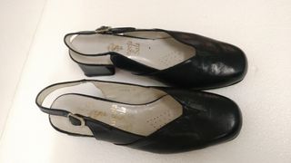 ZAPATOS abiertos mujer. Angela Sala. Piel