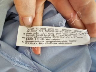 Vestido entallado corto hombreras azul z