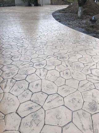 Suelo pavimento hormigón impreso 