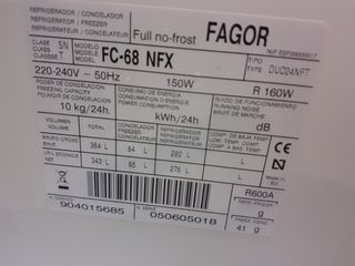 3 ESTANTES INTERMEDIO NEVERA FAGOR