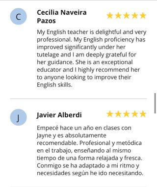 Clases de ingles online con nativa