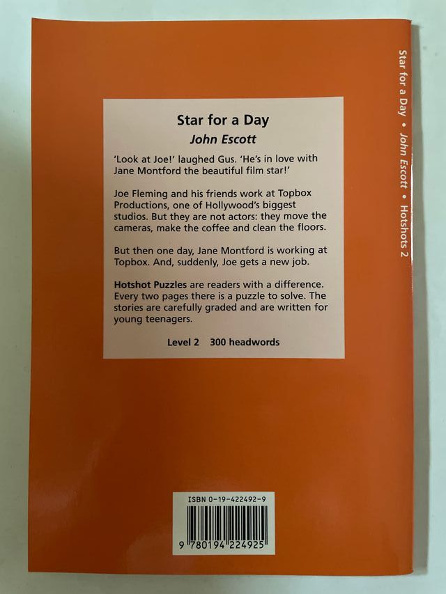 Libro: STAR FOR A DAY de JHON ESCOTT