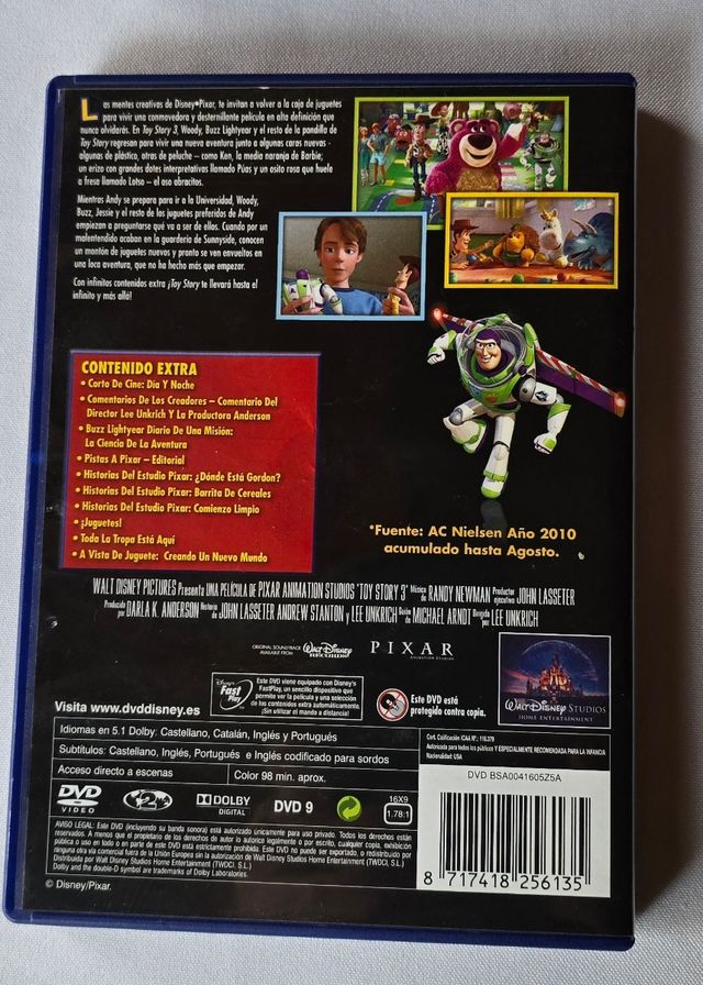 Dvd Disney Pixar Toy Story 3