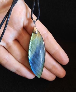 Colgante de Labradorita y Plata de Ley