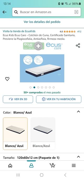 Colchón de cuna Ecus Care