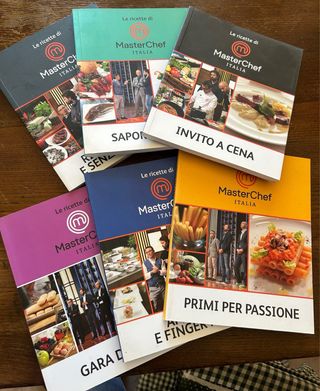 Sei libri di  ricette mastercheff