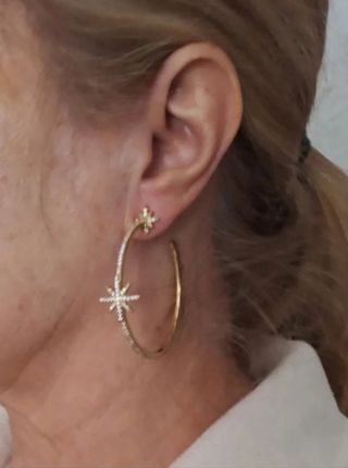 Pendientes  de aro dorados