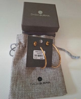 Pendientes  de aro dorados