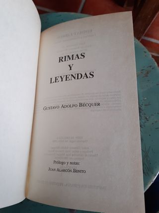 Rimas y leyendas. Gustavo Adolfo Becquer