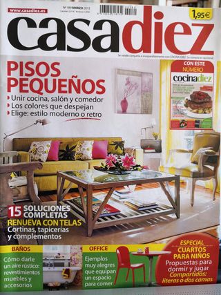 Lote 10 revistas de Casa Diez y Cosas de Casa