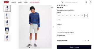 Shorts Levi's 501® Pantalones Cortos Vaqueros