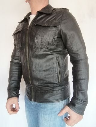Biker cuero auténtico Japan Rags M Medidas indicad