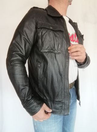 Biker cuero auténtico Japan Rags M Medidas indicad