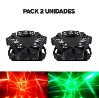 ✅️Pack 2 Cabezas Móvil Beam Spider 9x10W (2 und)