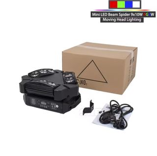 ✅️Pack 2 Cabezas Móvil Beam Spider 9x10W (2 und)