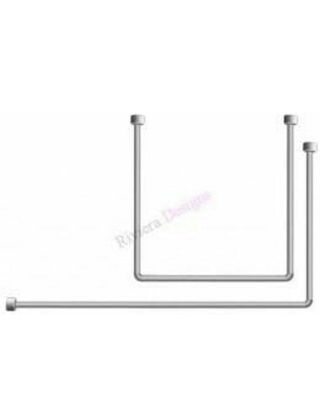 Barra angular cortinas 80x80x80