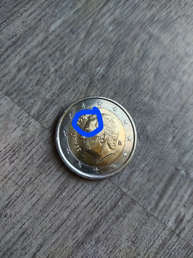 Moneda 2€ rara fallo