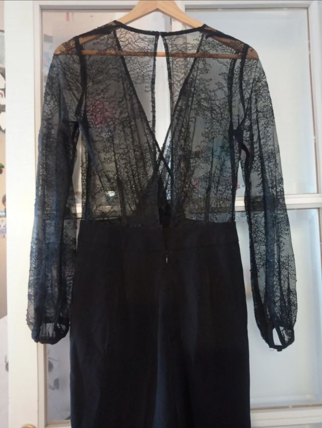 Mono negro encaje H&M