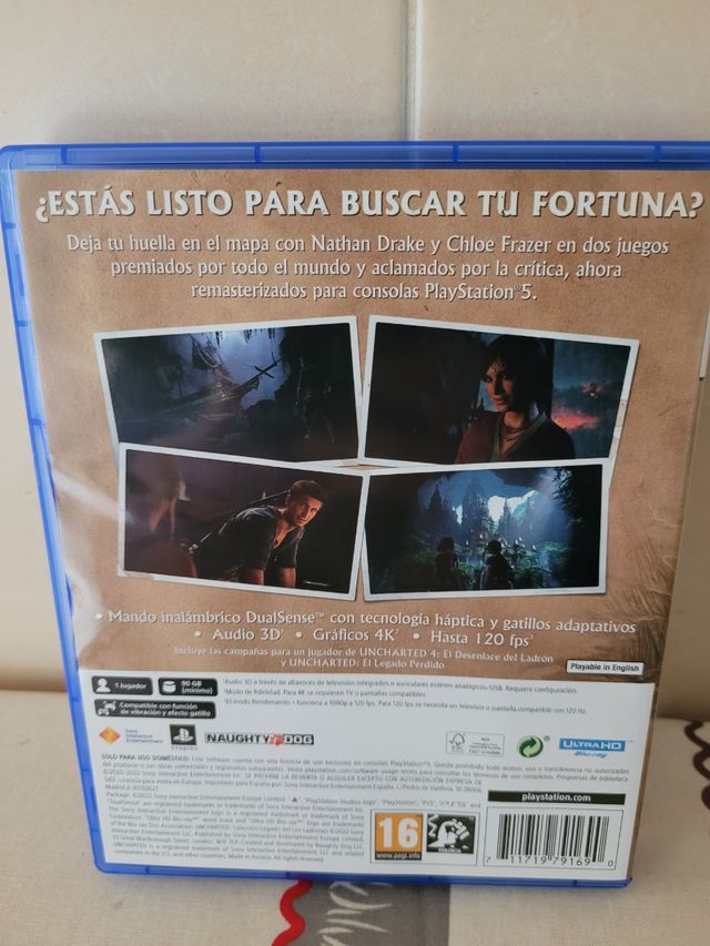 Juego uncharted ps5