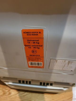 2 sillas coche kidfix sl