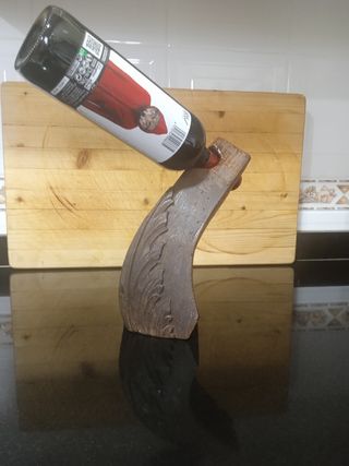 Botellero de madera 