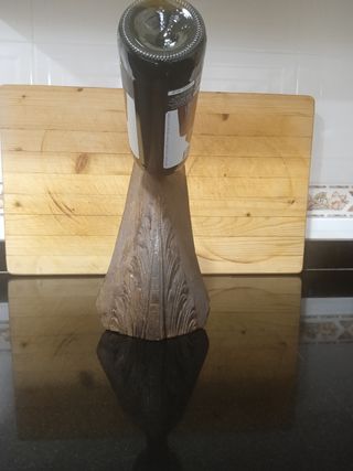 Botellero de madera 