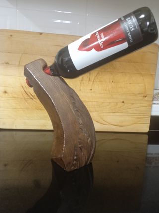Botellero de madera 
