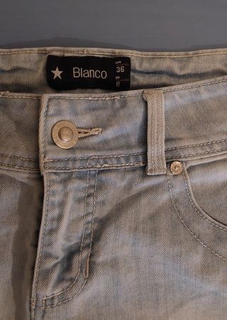 falda vaquera de Blanco