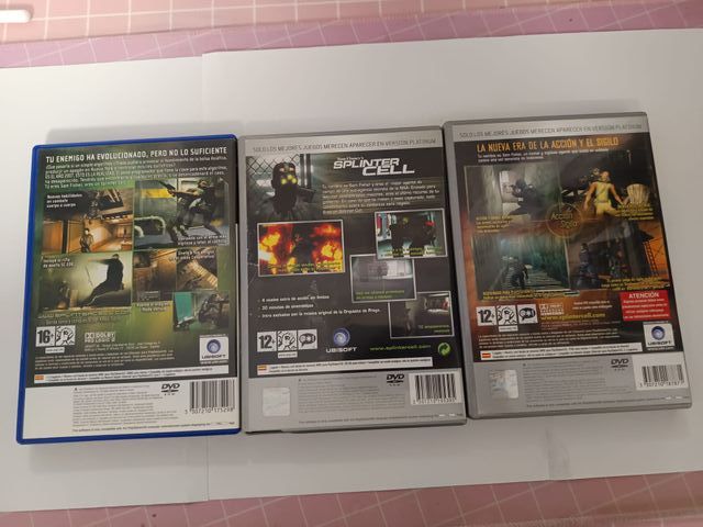 3 juegos PlayStation2 tom clancy´s splinter cell