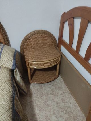 Dormitorio de mimbre