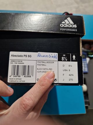 Bota futbol recam. adidas absolado 42.5