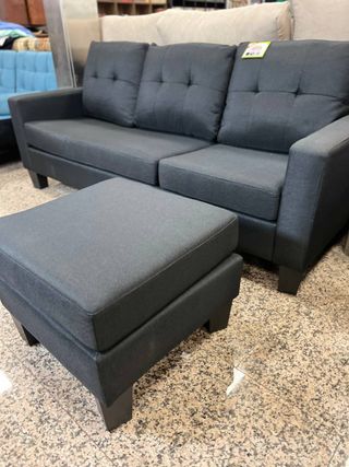 Sofa Chaise Longue #black #negro 663672150*