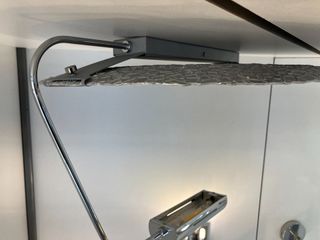 Lampada soffitto metallo/vetro mosaico argento