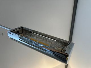 Lampada soffitto metallo/vetro mosaico argento