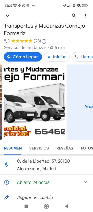 TRANSPORTES Y MUDANZAS CORNEJO