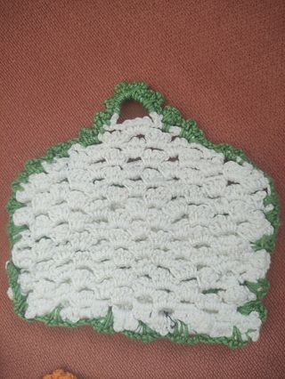 Conjunto porta cerillas crochet