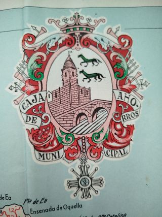 MAPA DE VIZCAYA. CAJA AHORROS BILBAO. AÑOS 50