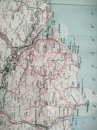 MAPA DE VIZCAYA. CAJA AHORROS BILBAO. AÑOS 50