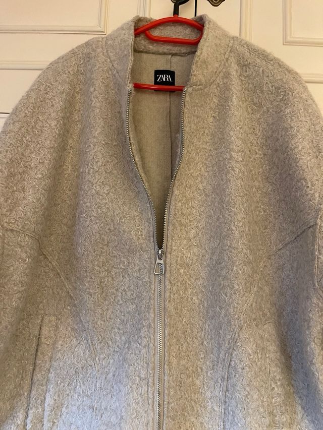 Chaqueta bucle oversize Zara