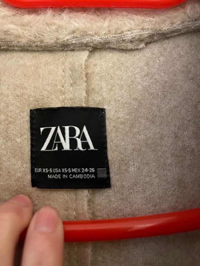 Chaqueta bucle oversize Zara