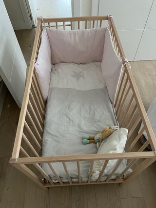 Cuna Sniglar IKEA 60x120cm + colchon + extras