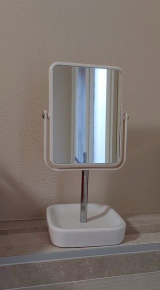 Specchio doppio 3X con supporto 